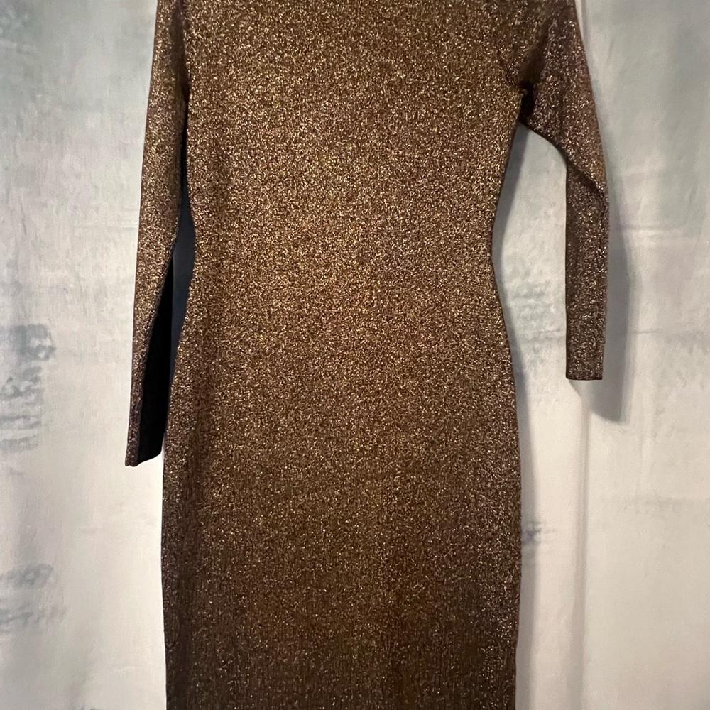 A.L.C. Black and Gold Dress - Picture 2 of 5